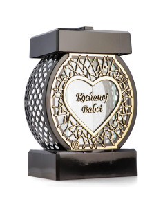 Znicz koło rattan ram serce Kochanej Babci 28cm